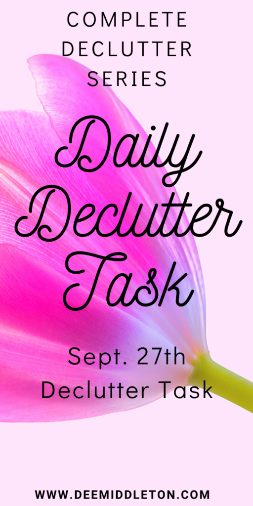 Decluttering the Patio