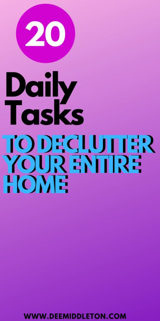 What is the fastest way to clean a cluttered house?