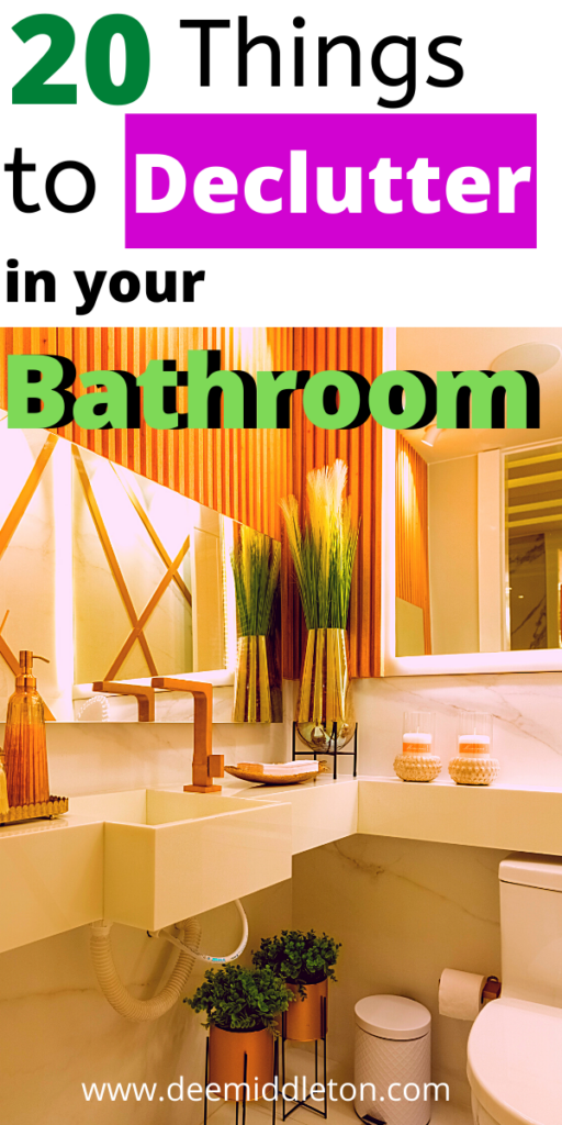 How to Keep Your Bathroom Free of Clutter - bathroom clutter,bathroom organization, Declutter HelpDecluttering InspirationEstate Planning ChecklistClutter ControlHousekeeping TipsDeclutter HomeGetting Ready To MoveNo Tomorrow