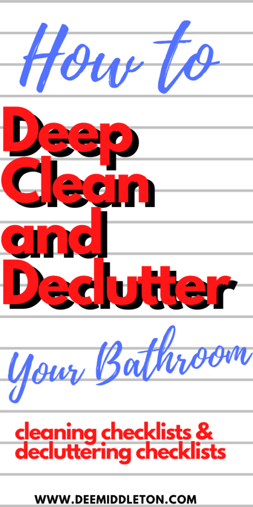 HOW TO DEEP CLEAN YOUR BATHROOM