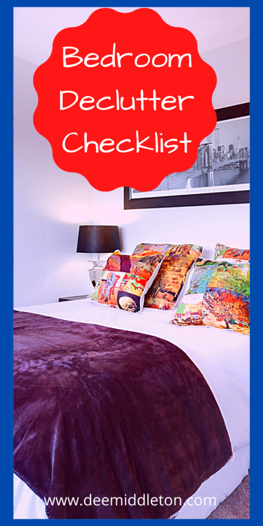 BEDROOM DECLUTTER CHECKLIST