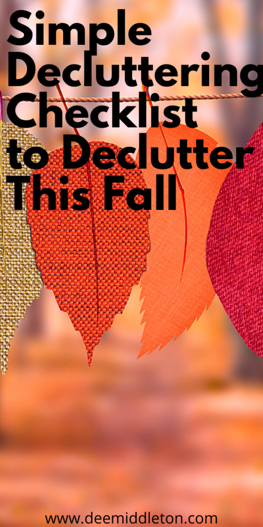 Simple Decluttering Checklist