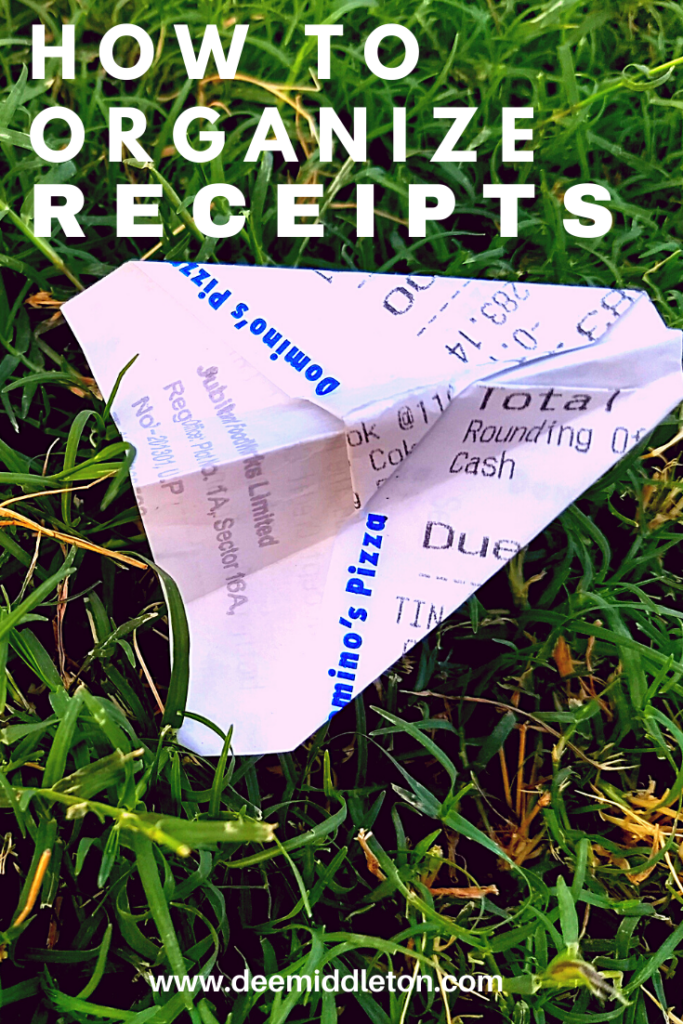HOW TO ORGANIZE RECEIPTS