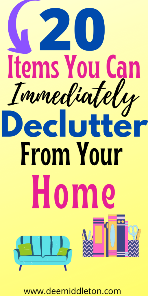 10 Things to Toss From Your Living Room -  How To Start Decluttering Your HouseHow To Declutter Your Home Room By RoomHome Hacks Diy Organizing IdeasDeclutter Living Room30 Day Declutter ChallengeSmall Home OrganizationHouse Organization Ideas