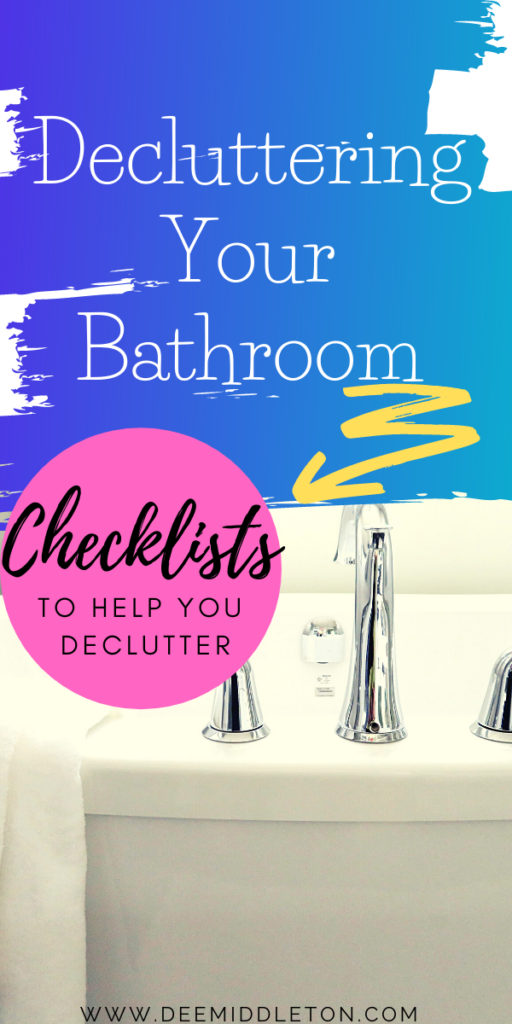 decluttering your bathroom