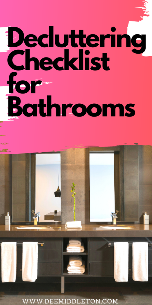 Decluttering Checklist for Bathrooms