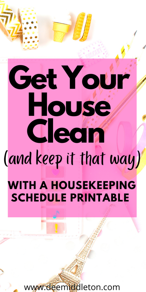 Housekeeping Schedule Printable