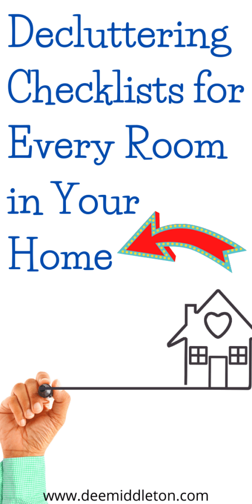 Easy Decluttering Checklists - Declutter ChecklistKitchen Dining Living Room declutterEasy declutterlist of things to declutterhome declutterOld stuff to declutterdecluttering RoutinesAt Home declutter PlanDeclutter Your Home