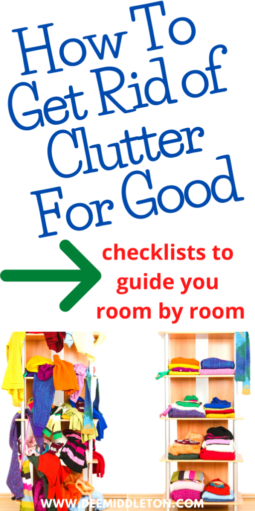 Easy Declutter Guide - House Declutter ListDeclutter 101Organize Ideas For The HomeDecluttering Lists100 Things To DeclutterHow To De ClutterDeclutter My LifeTips On Decluttering HouseQuick Decluttering Ideas