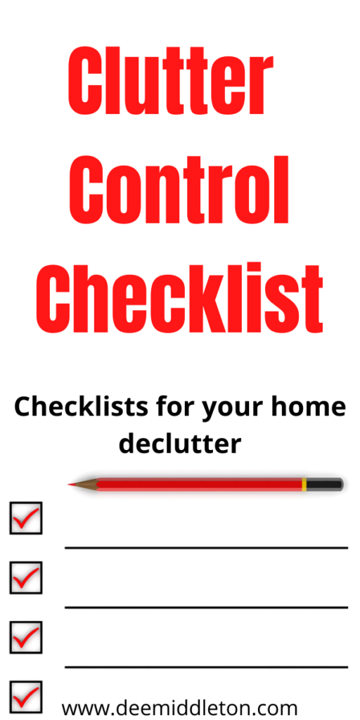 Clutter Control Checklist