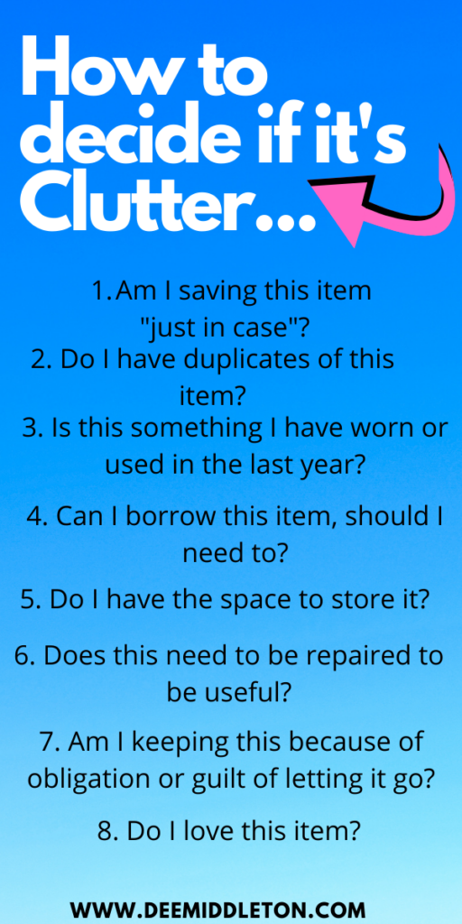 decluttering room by room checklist