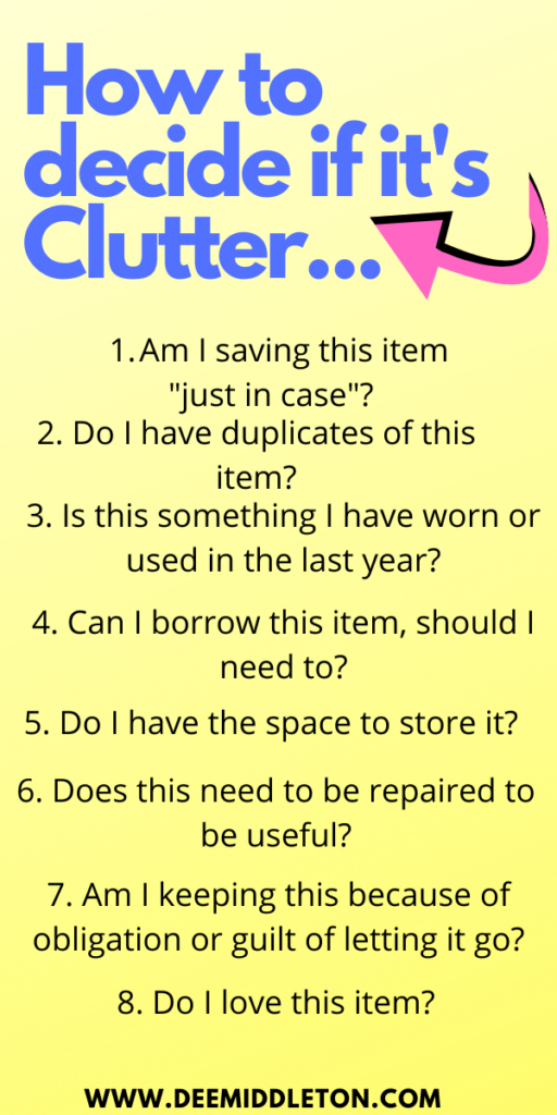 minimalist decluttering checklist