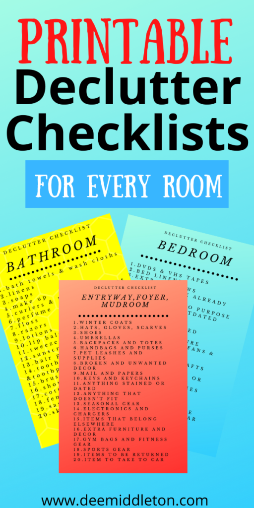 minimalist decluttering checklist