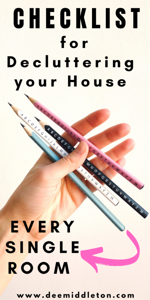 Checklist for Decluttering your House