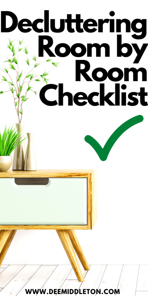 decluttering room by room checklist