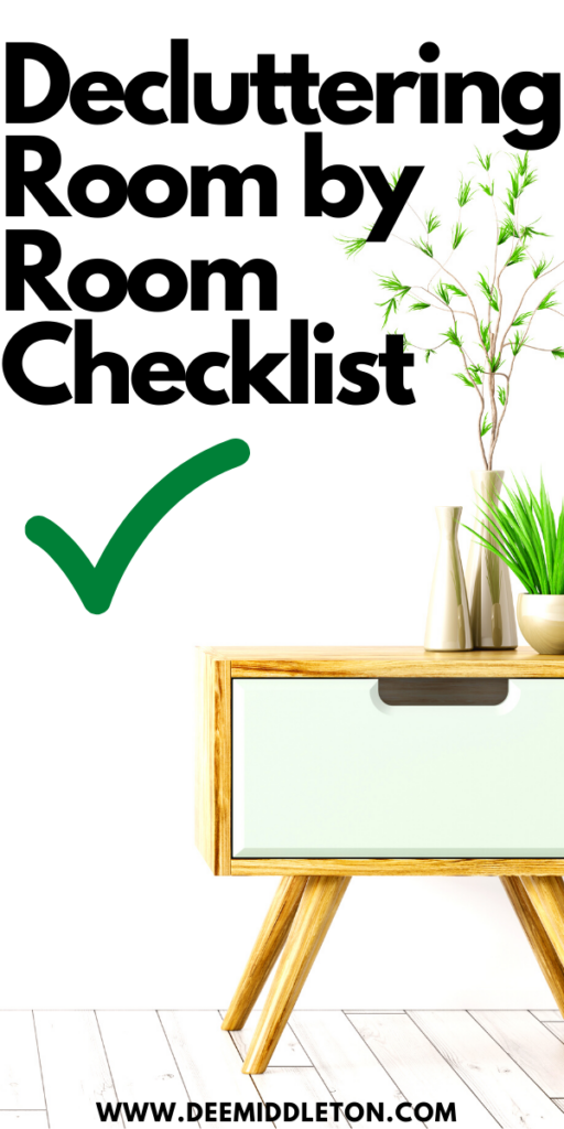 decluttering room by room checklist