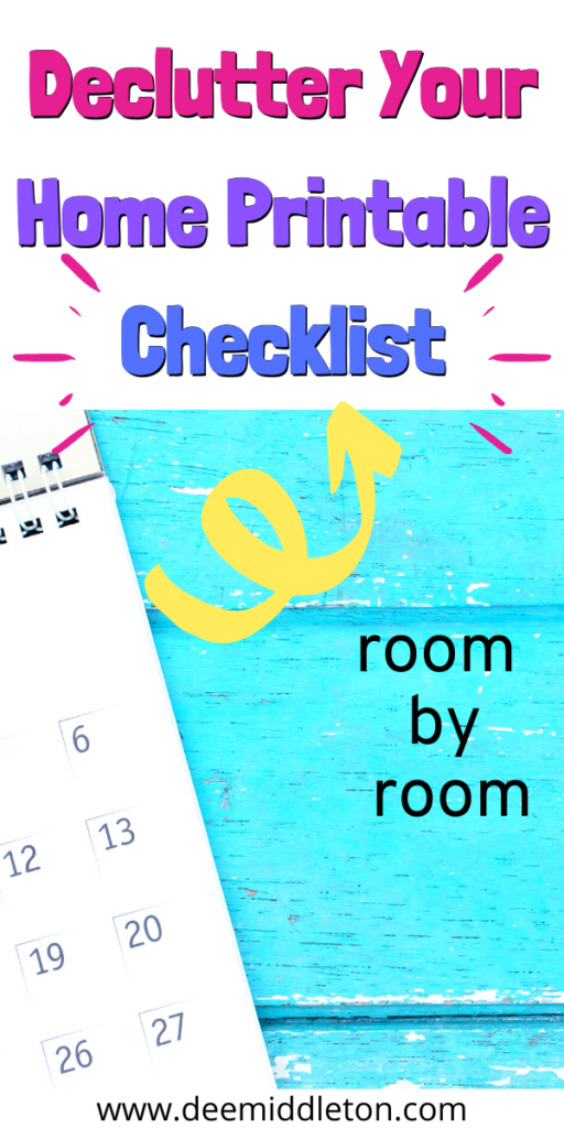 Declutter Your Home Printable Checklist