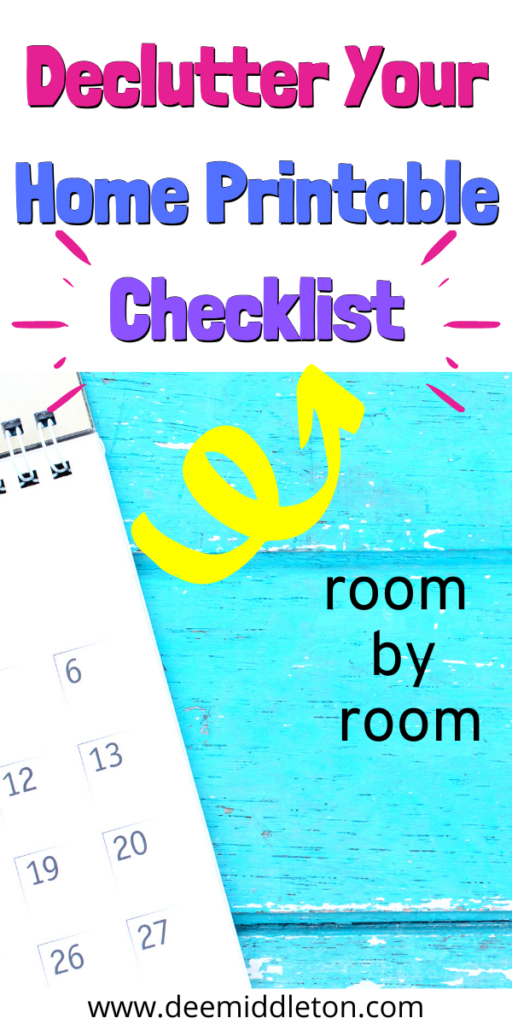 Declutter Your Home Printable Checklist