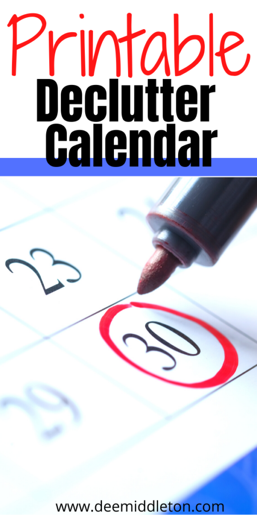 Declutter Calendar