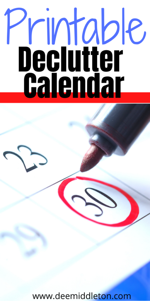 Declutter Calendar
