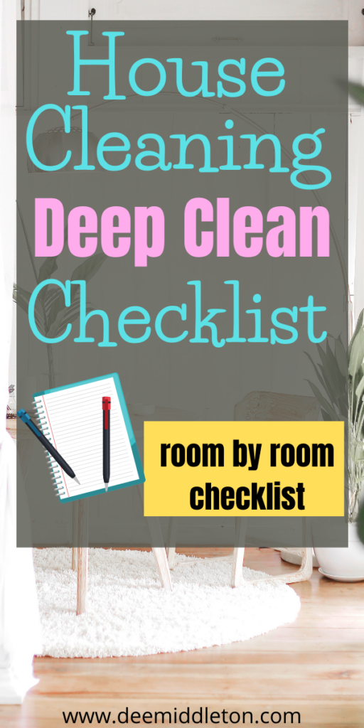 House Cleaning Deep Clean Checklist