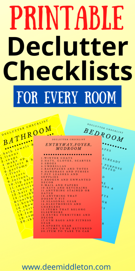 Clear the Clutter Checklist