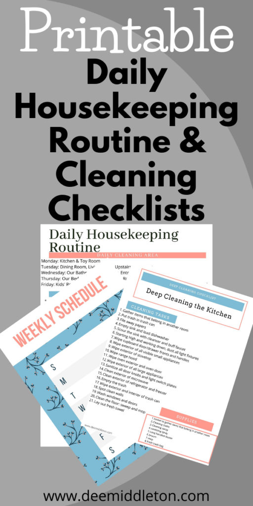 House Cleaning Deep Clean Checklist