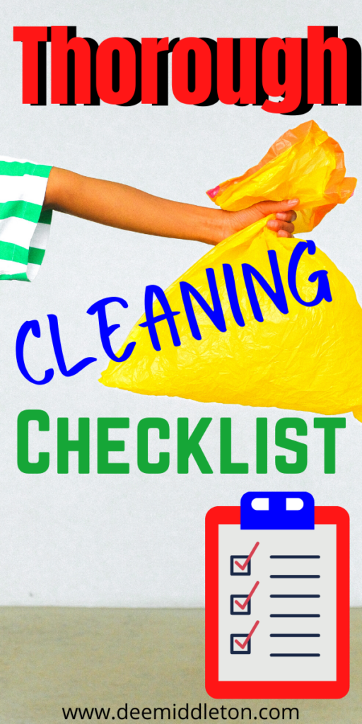 Thorough Cleaning Checklist