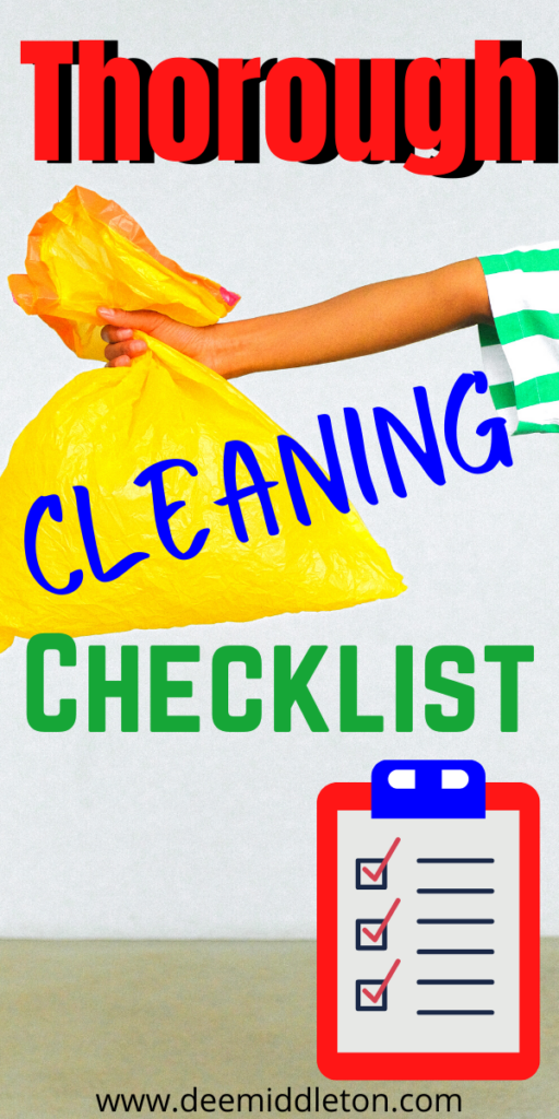 Thorough Cleaning Checklist