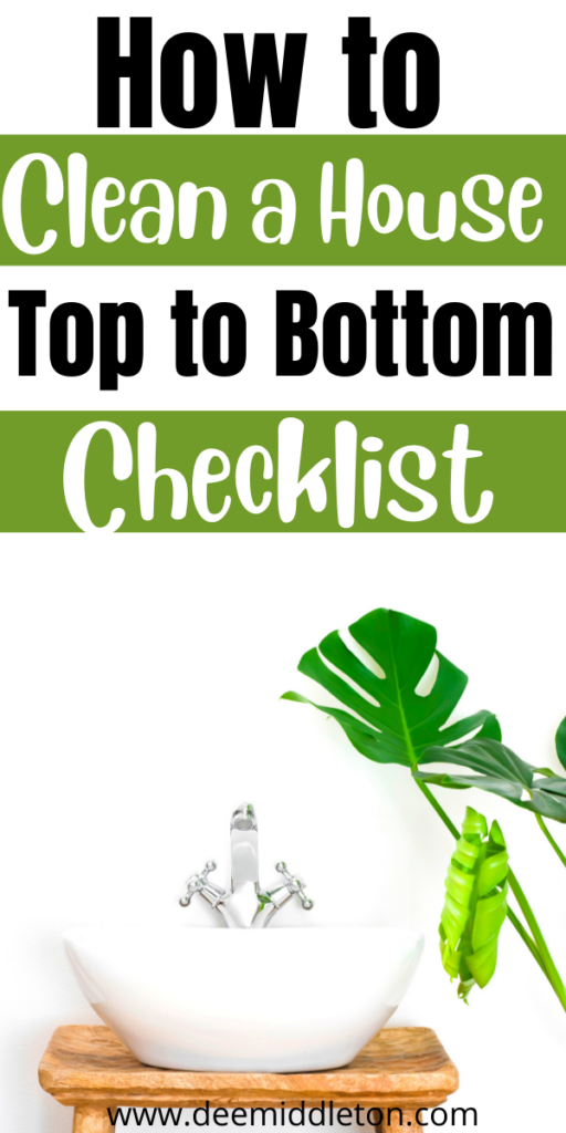 How to Clean a House Top to Bottom Checklist