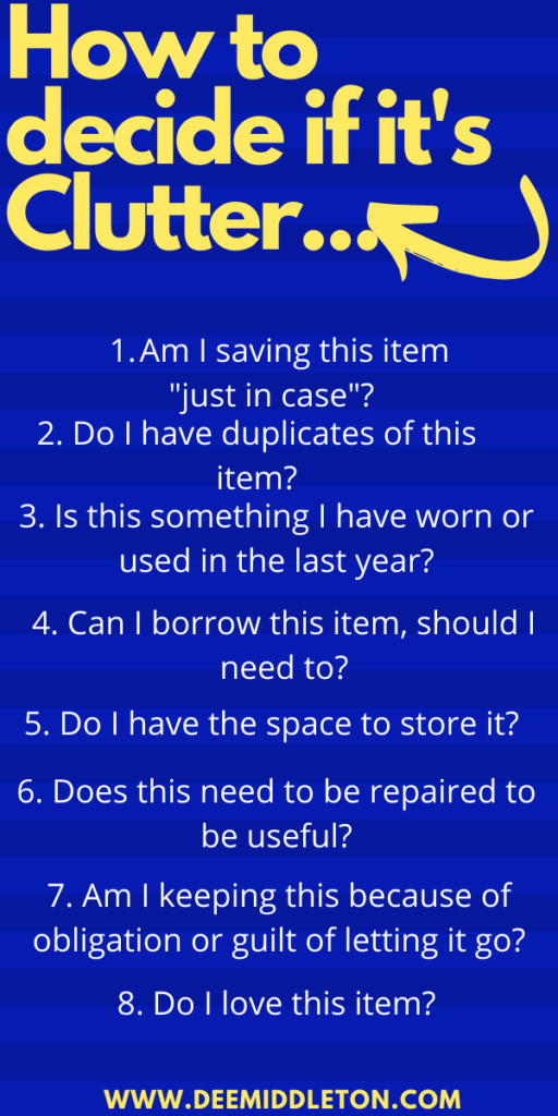 Decluttering Chart