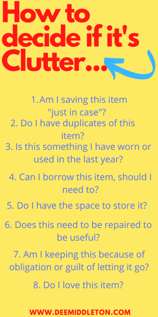 Decluttering Process