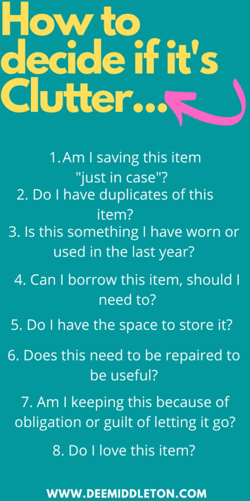 Decluttering Stuff