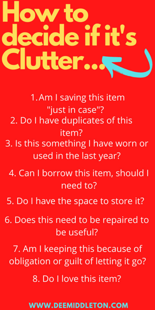 Decluttering for a Move