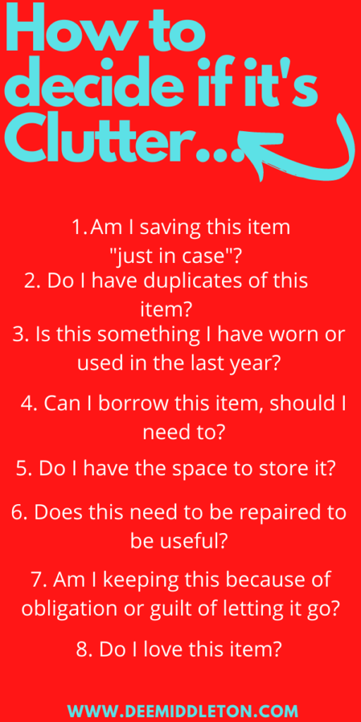 Decluttering Before a Move