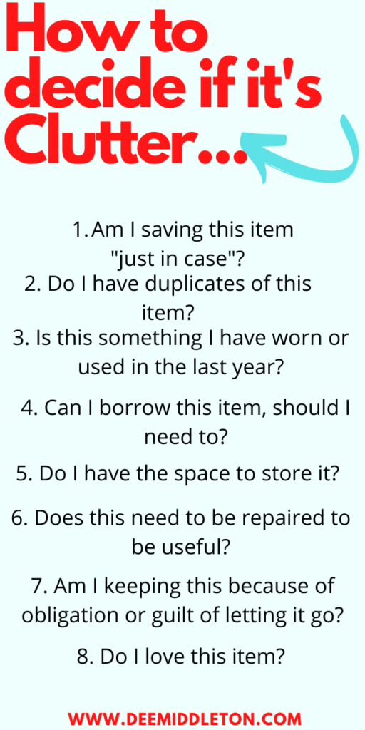 Decluttering to Move