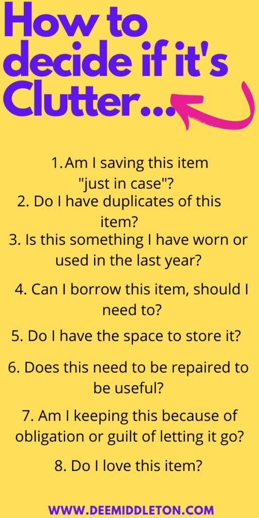 Decluttering Lists