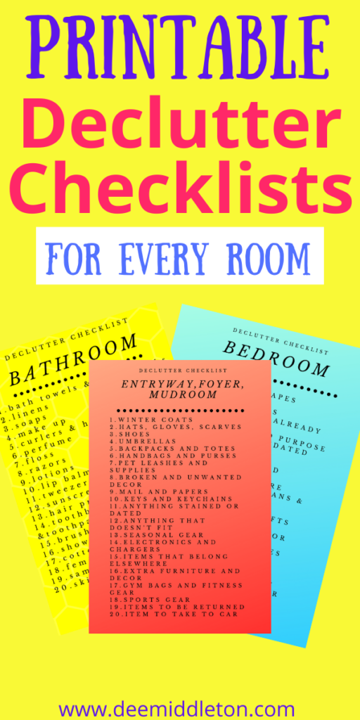 Decluttering Lists