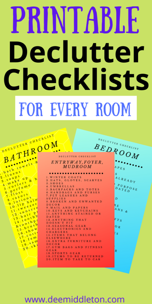 Declutter Bathroom clutter