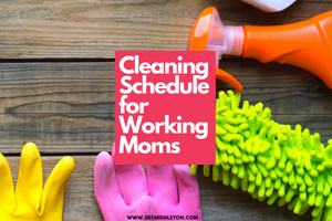 Cleaning Schedule for Working Moms