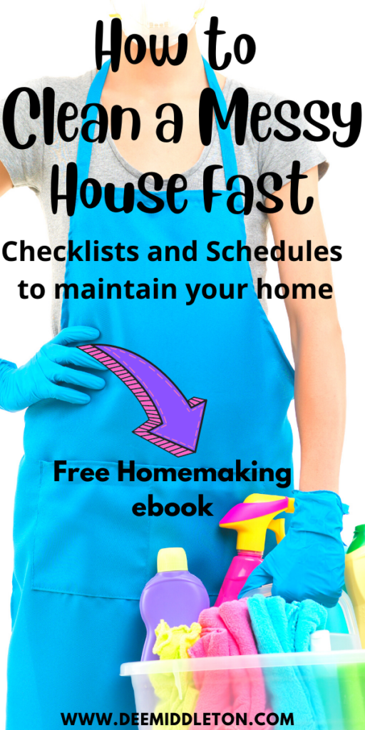how to clean a messy house fast