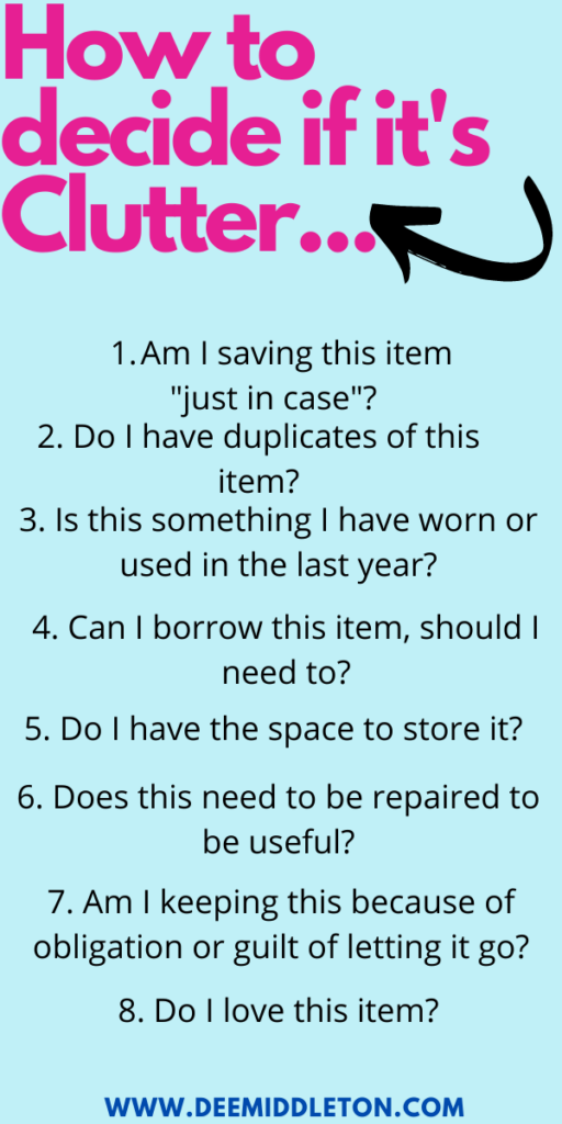 Motivation for Decluttering