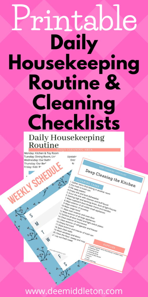 Deep Cleaning List