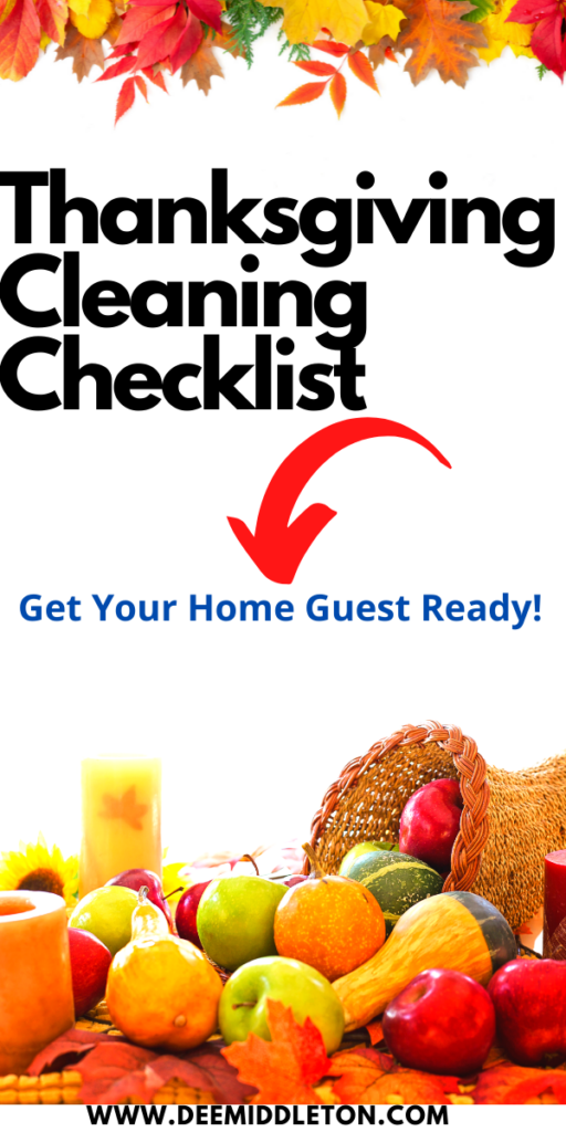 Thanksgiving Cleaning Checklist