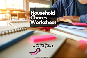 Household Chores Worksheet