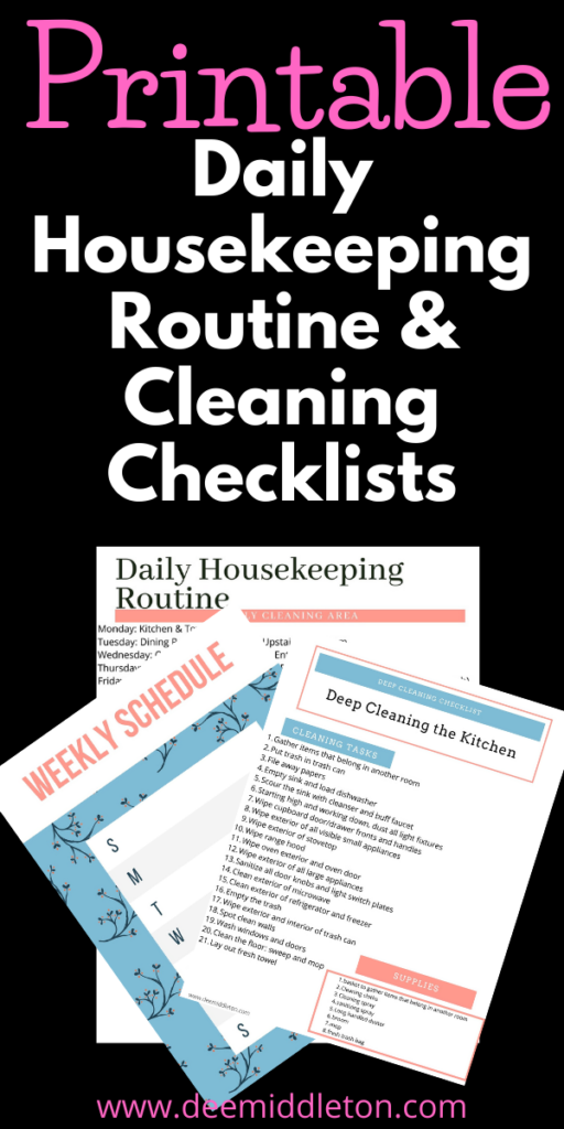 Household Chores Worksheet