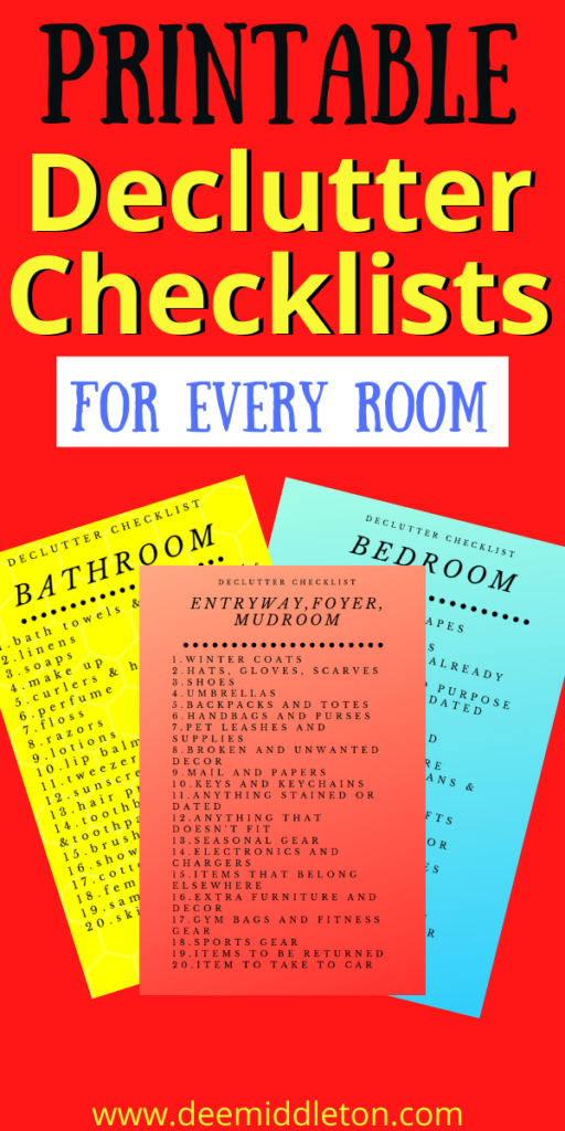 Printable Household Chores Worksheet