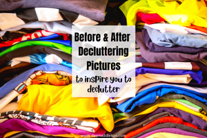 Before and After Decluttering Pictures