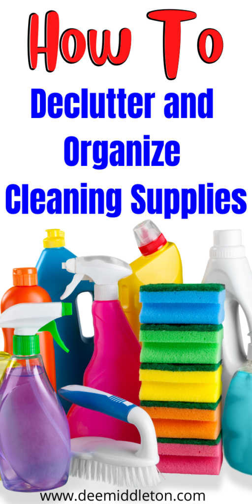 7 Easy Ways to Declutter and Organize Cleaning Supplies - get rid of stuff declutter, declutter for moving, declutter plan, declutter bathroom, deep cleaning checklist, declutter checklist, declutter challenge