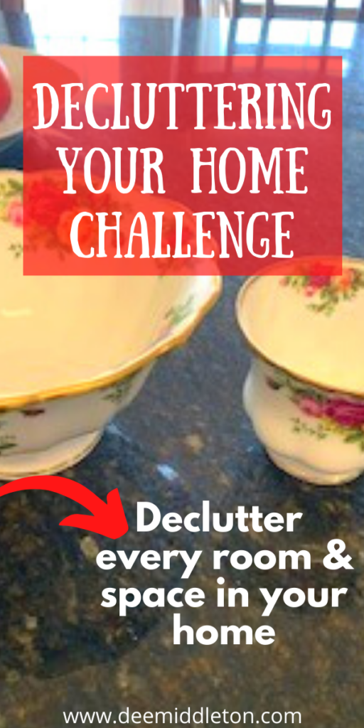 30 Day Decluttering Your Home Challenge - 30 days organization challenge, 1 month declutter challenge, declutter your home in 30 days, hoarder help, easy cleaning solutions, cluttered house